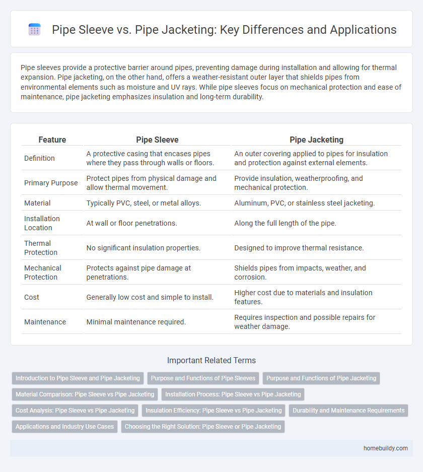 Pipe Sleeve vs. Pipe Jacketing: Key Differences and Applications