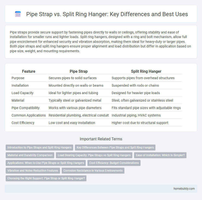 Pipe Strap vs. Split Ring Hanger: Key Differences and Best Uses