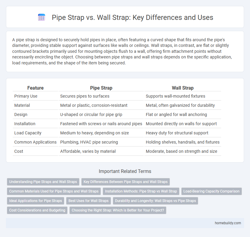 Pipe Strap vs. Wall Strap: Key Differences and Uses