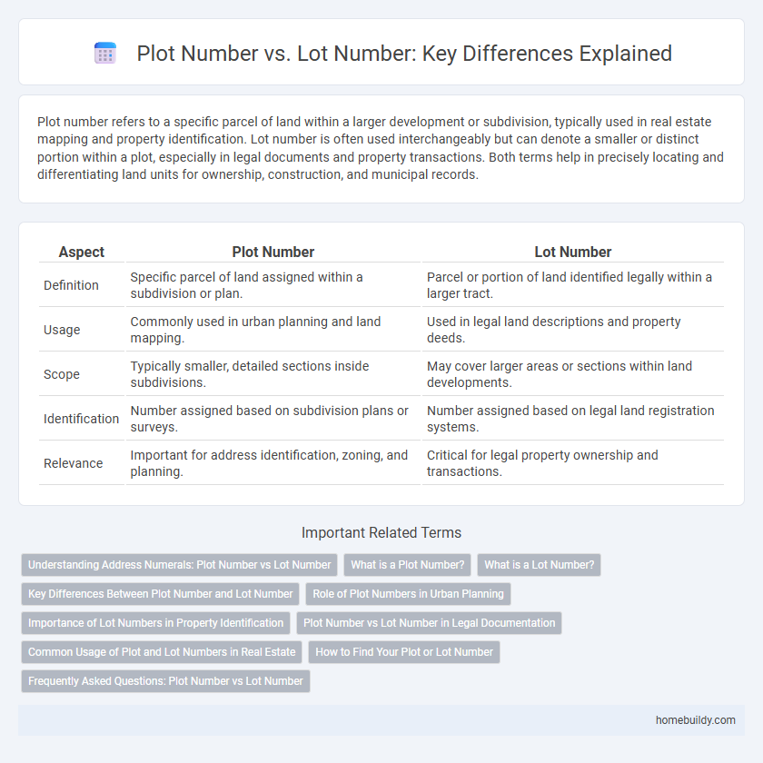 Plot Number vs. Lot Number: Key Differences Explained
