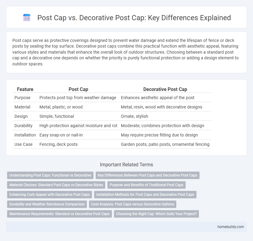 Post Cap vs. Decorative Post Cap: Key Differences Explained