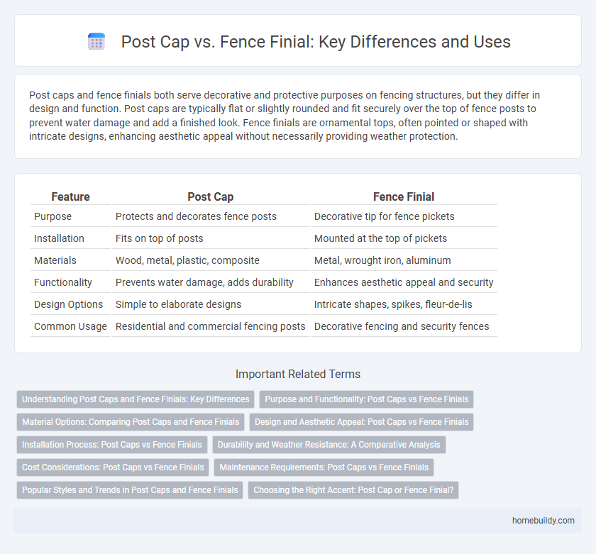 Post Cap vs. Fence Finial: Key Differences and Uses