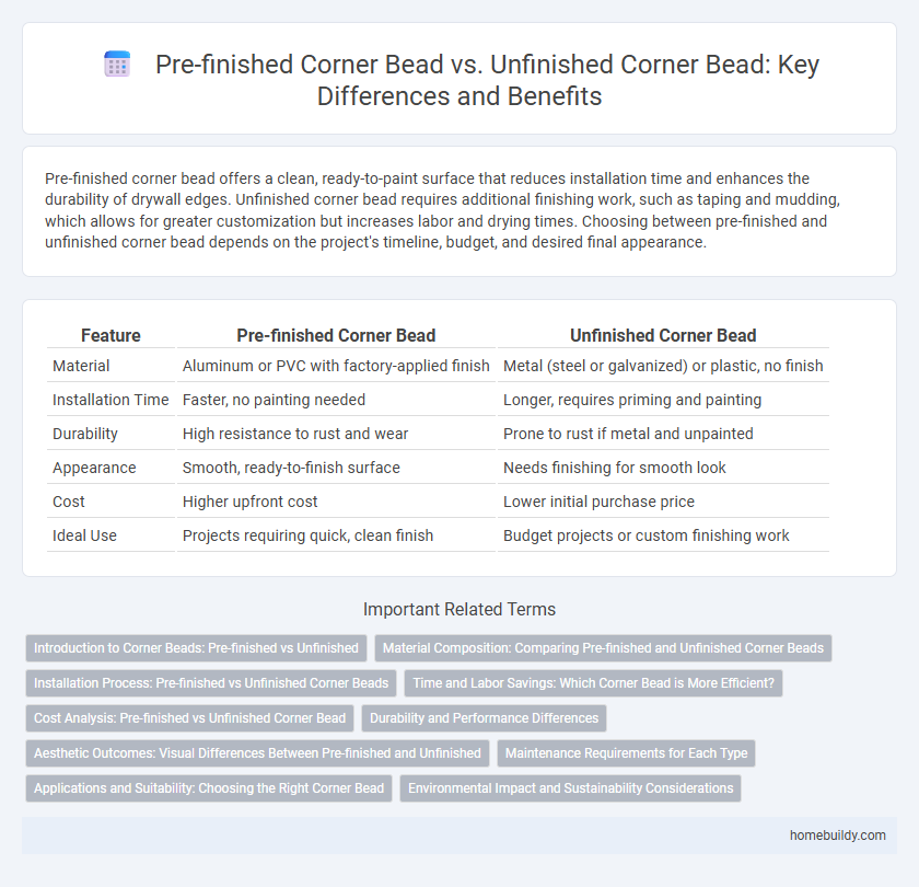 Pre-finished Corner Bead vs. Unfinished Corner Bead: Key Differences and Benefits