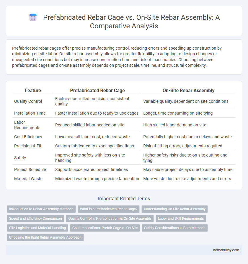Prefabricated Rebar Cage vs. On-Site Rebar Assembly: A Comparative Analysis