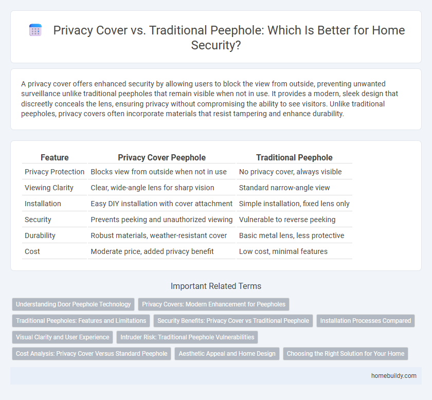 Privacy Cover vs. Traditional Peephole: Which Is Better for Home Security?