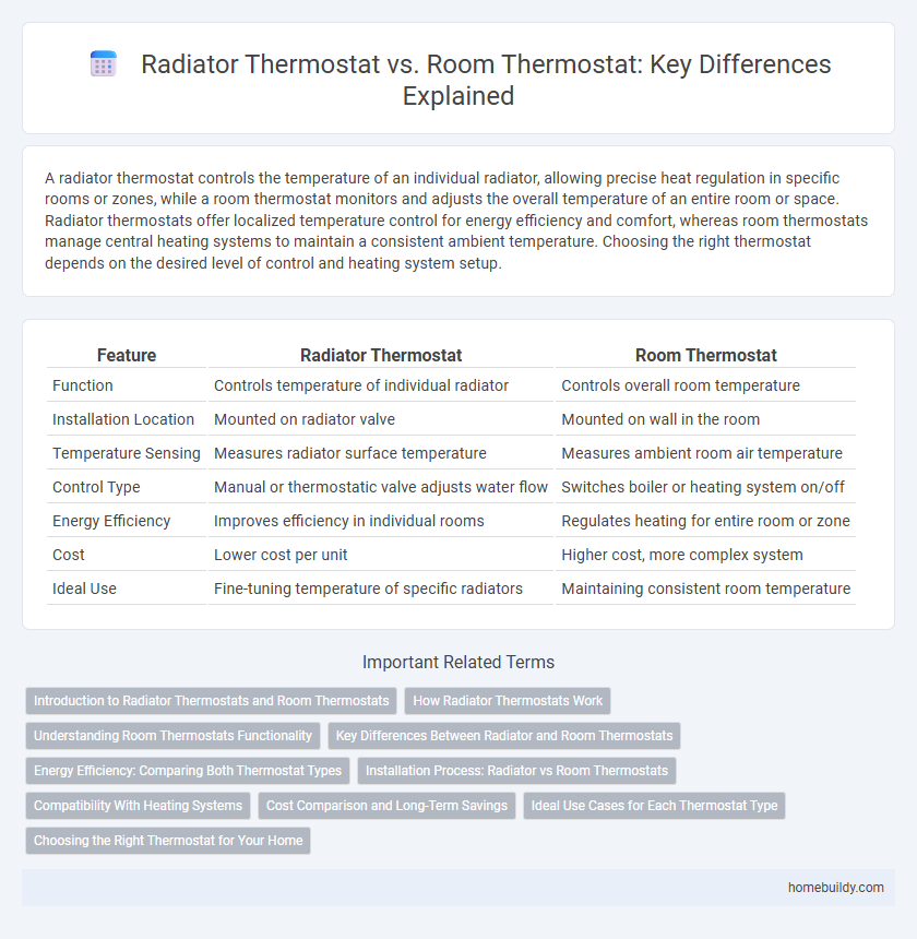 Radiator Thermostat vs. Room Thermostat: Key Differences Explained