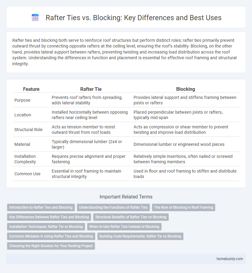 Rafter Ties vs. Blocking: Key Differences and Best Uses