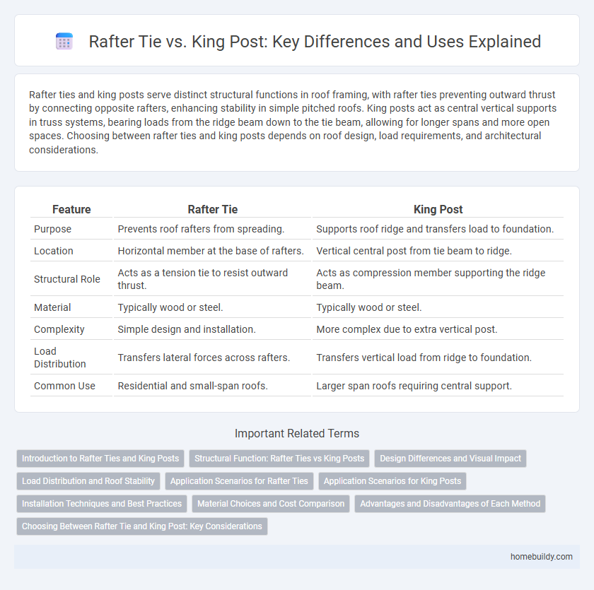 Rafter Tie vs. King Post: Key Differences and Uses Explained