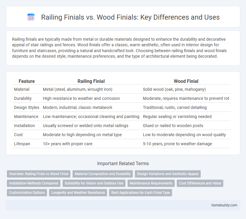 Railing Finials vs. Wood Finials: Key Differences and Uses
