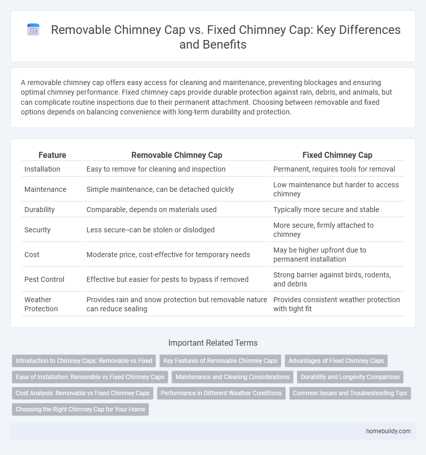 Removable Chimney Cap vs. Fixed Chimney Cap: Key Differences and Benefits