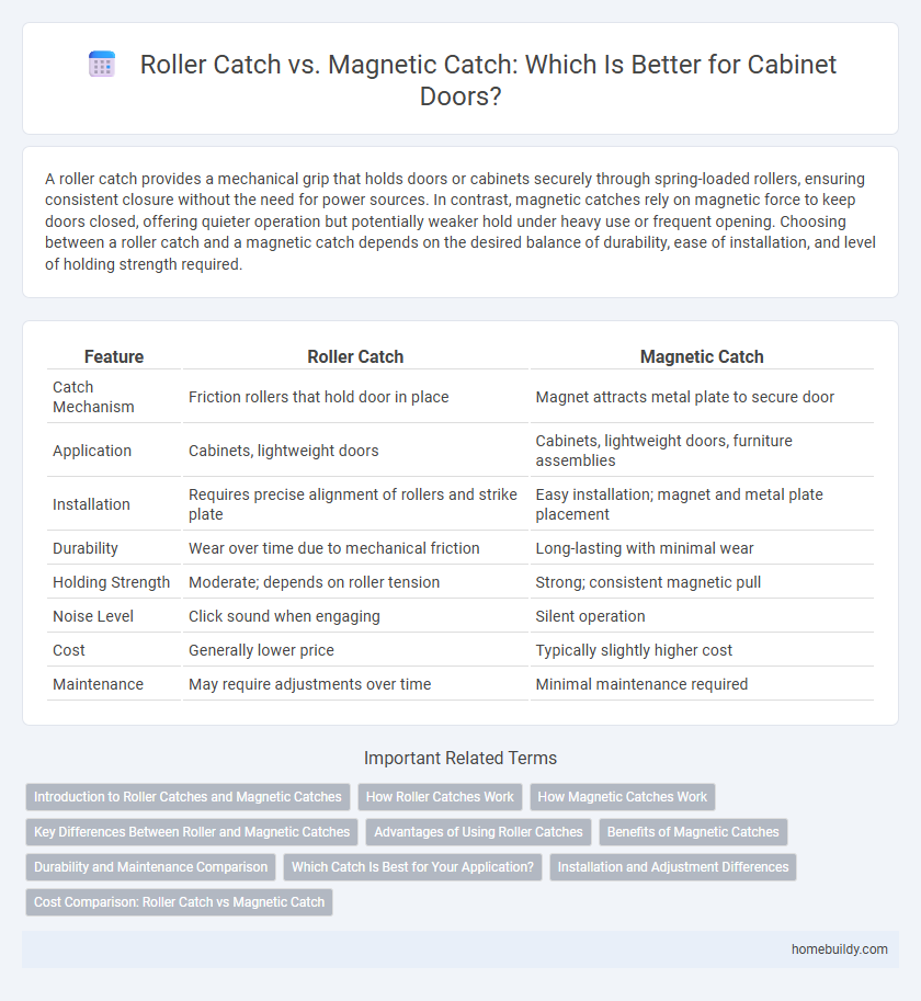 Roller Catch vs. Magnetic Catch: Which Is Better for Cabinet Doors?