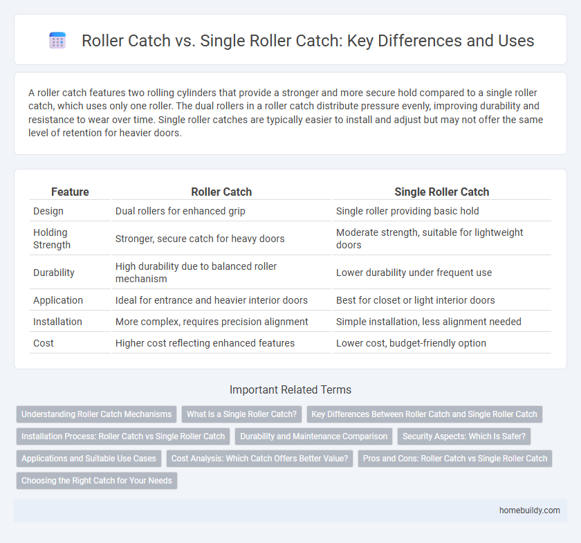 Roller Catch vs. Single Roller Catch: Key Differences and Uses