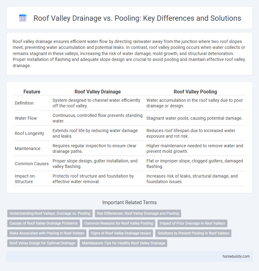 Roof Valley Drainage vs. Pooling: Key Differences and Solutions