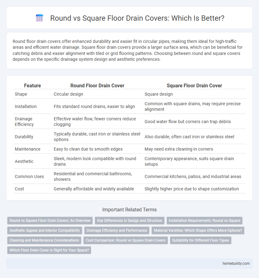 Round vs Square Floor Drain Covers: Which Is Better?