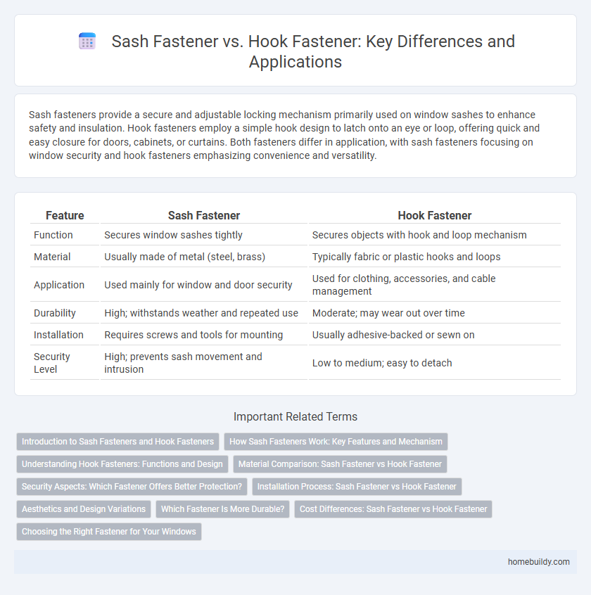 Sash Fastener vs. Hook Fastener: Key Differences and Applications