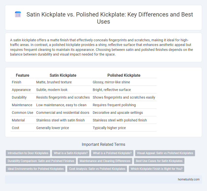 Satin Kickplate vs. Polished Kickplate: Key Differences and Best Uses