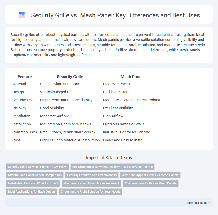 Security Grille vs. Mesh Panel: Key Differences and Best Uses