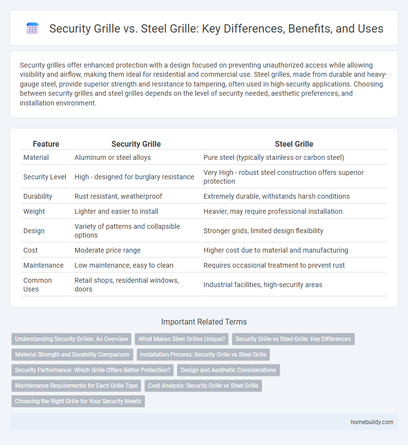 Security Grille vs. Steel Grille: Key Differences, Benefits, and Uses