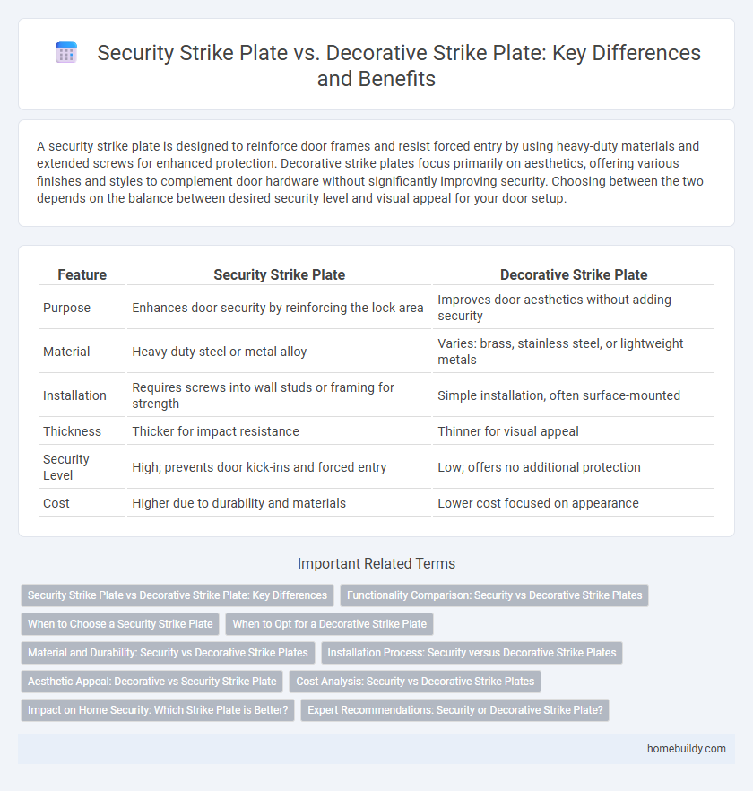 Security Strike Plate vs. Decorative Strike Plate: Key Differences and Benefits