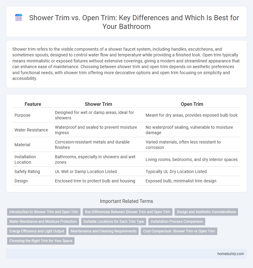Shower Trim vs. Open Trim: Key Differences and Which Is Best for Your Bathroom