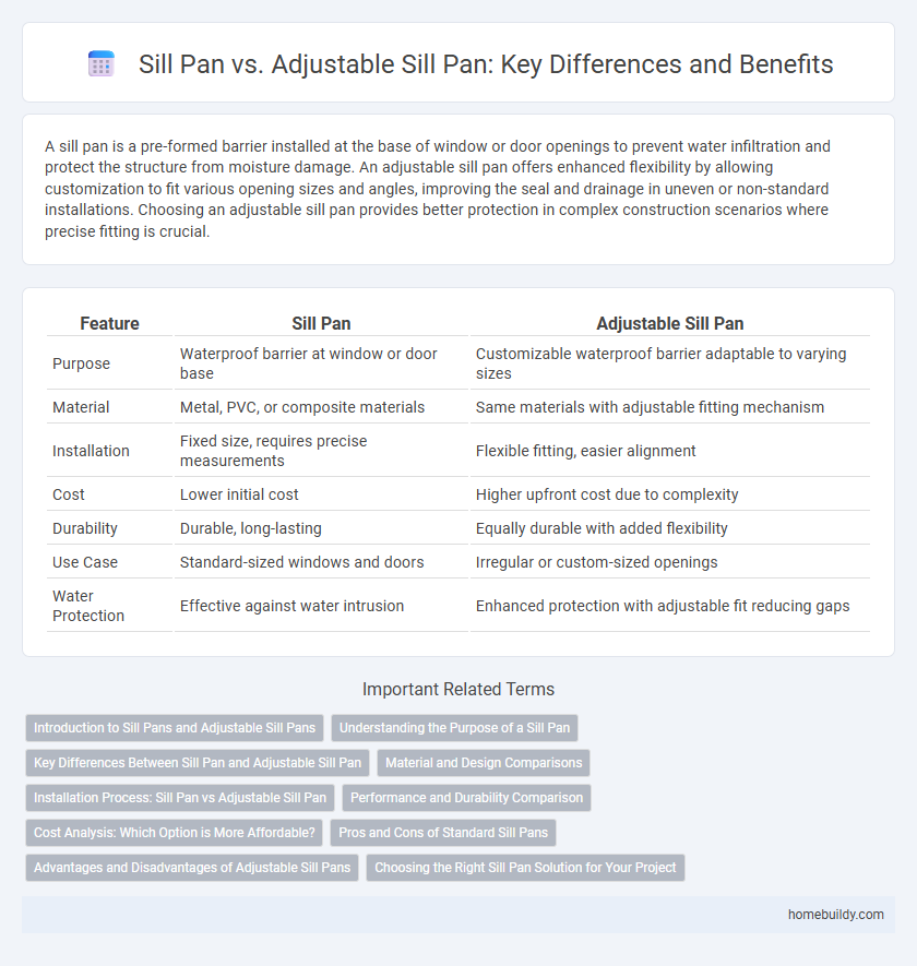 Sill Pan vs. Adjustable Sill Pan: Key Differences and Benefits