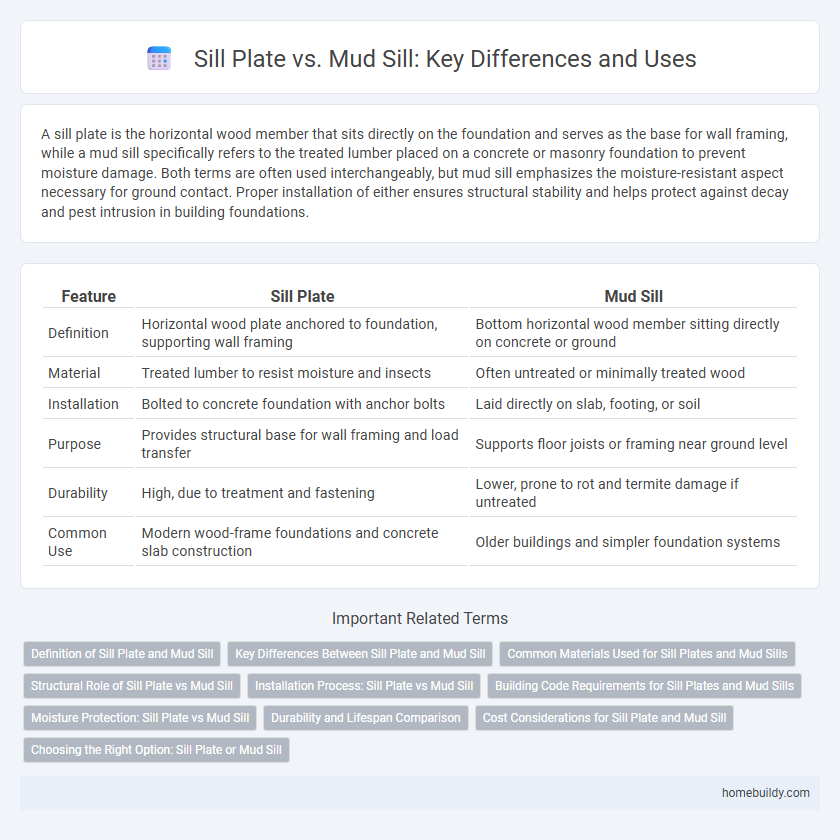 Sill Plate vs. Mud Sill: Key Differences and Uses