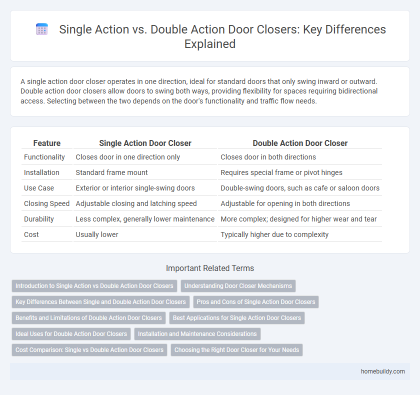 Single Action vs. Double Action Door Closers: Key Differences Explained