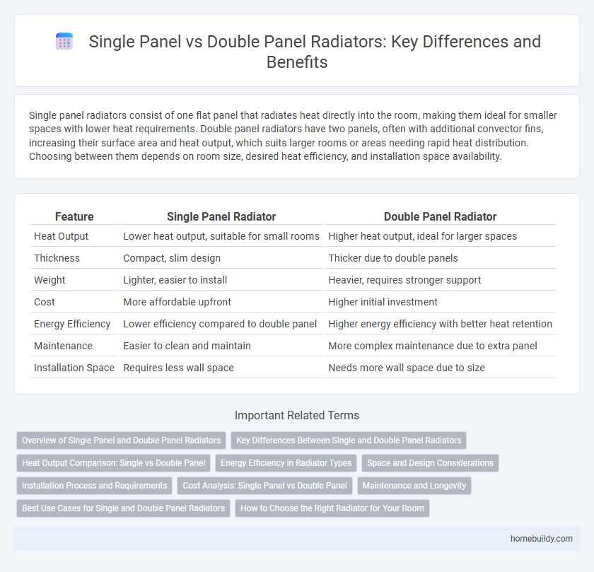 Single Panel vs Double Panel Radiators: Key Differences and Benefits
