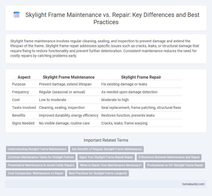 Skylight Frame Maintenance vs. Repair: Key Differences and Best Practices