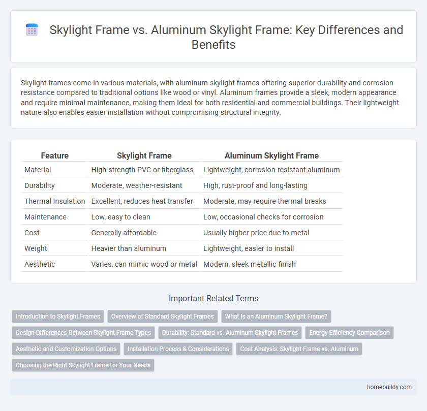 Skylight Frame vs. Aluminum Skylight Frame: Key Differences and Benefits