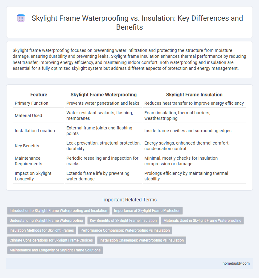 Skylight Frame Waterproofing vs. Insulation: Key Differences and Benefits