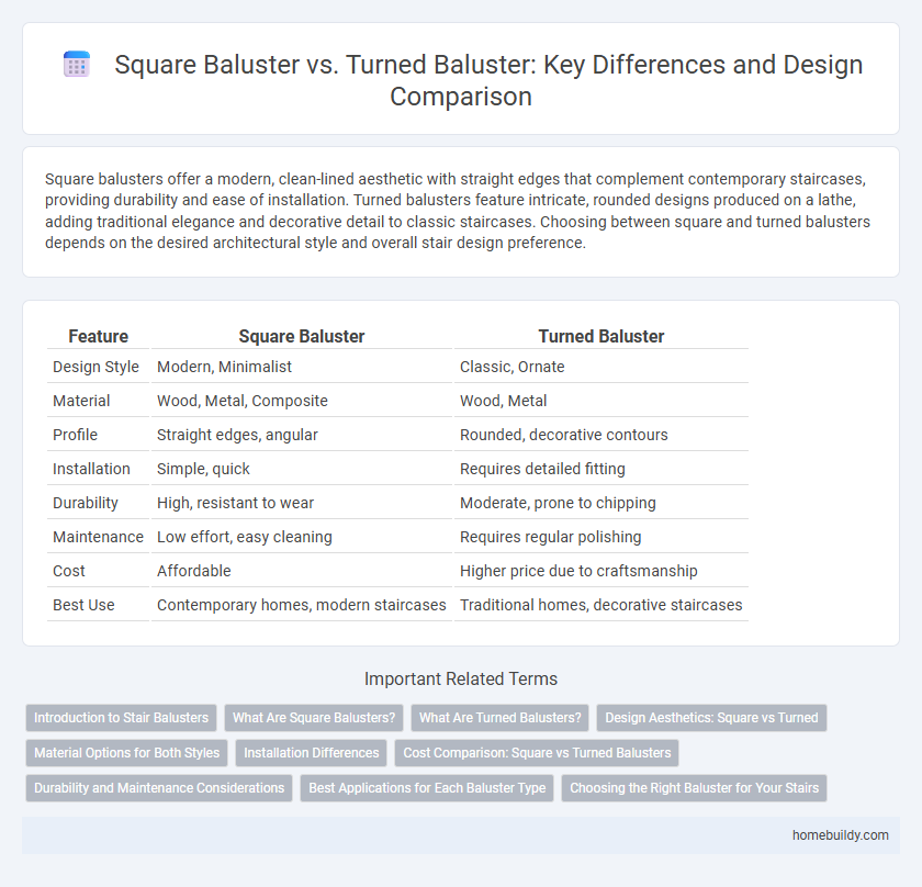 Square Baluster vs. Turned Baluster: Key Differences and Design Comparison