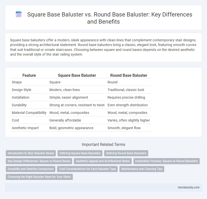Square Base Baluster vs. Round Base Baluster: Key Differences and Benefits
