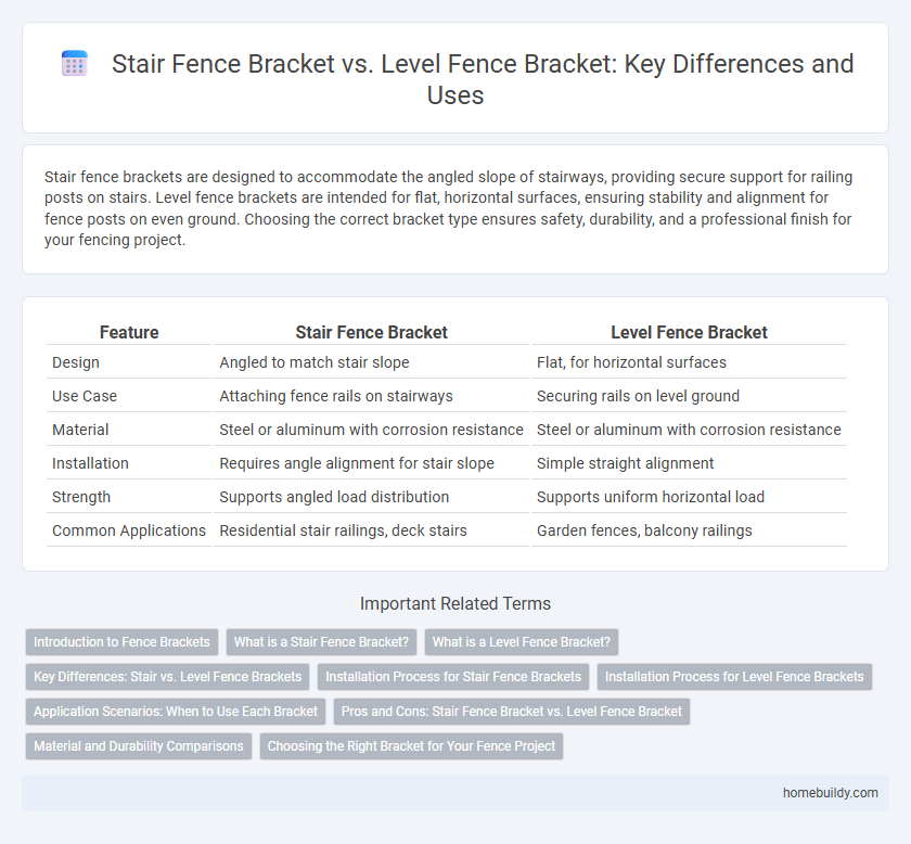 Stair Fence Bracket vs. Level Fence Bracket: Key Differences and Uses