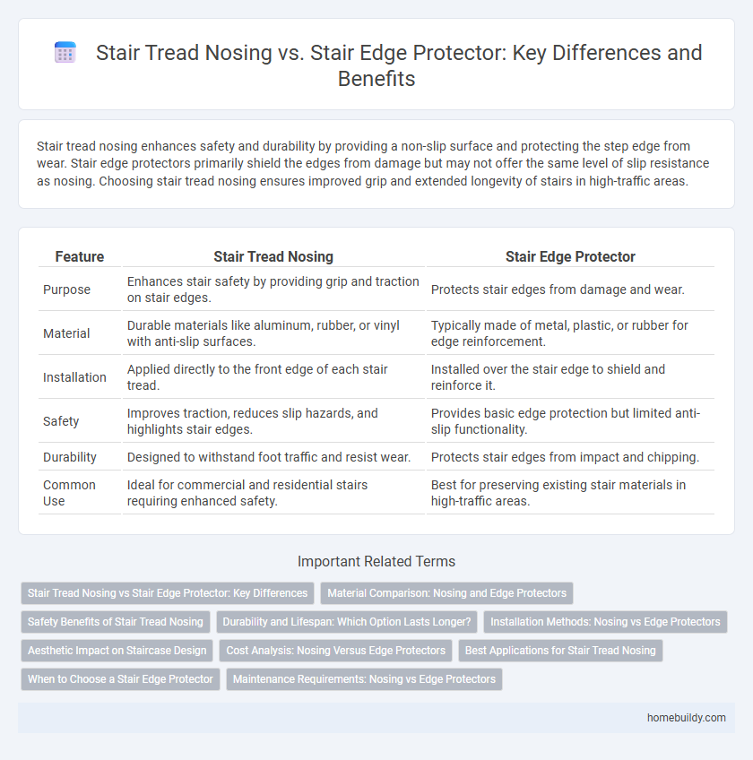 Stair Tread Nosing vs. Stair Edge Protector: Key Differences and Benefits