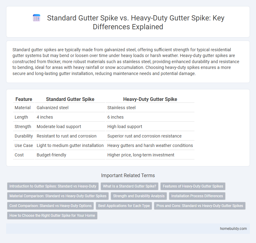 Standard Gutter Spike vs. Heavy-Duty Gutter Spike: Key Differences Explained