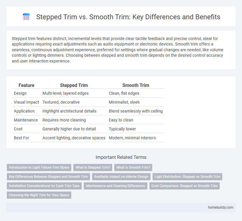 Stepped Trim vs. Smooth Trim: Key Differences and Benefits
