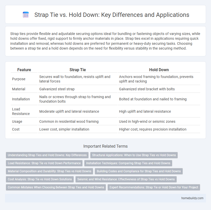 Strap Tie vs. Hold Down: Key Differences and Applications