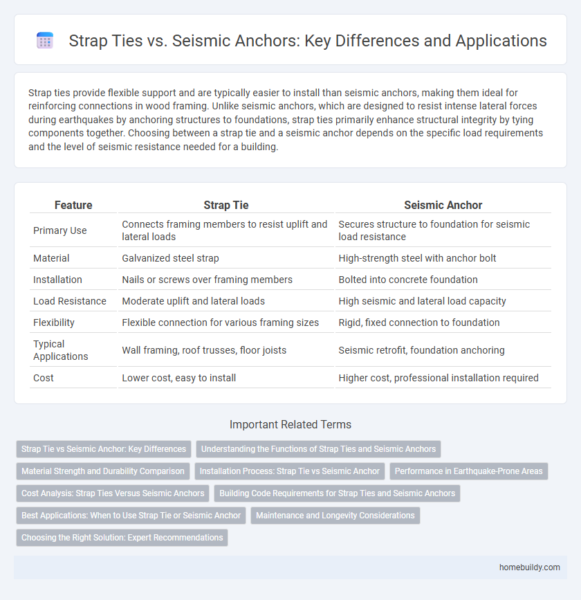 Strap Ties vs. Seismic Anchors: Key Differences and Applications