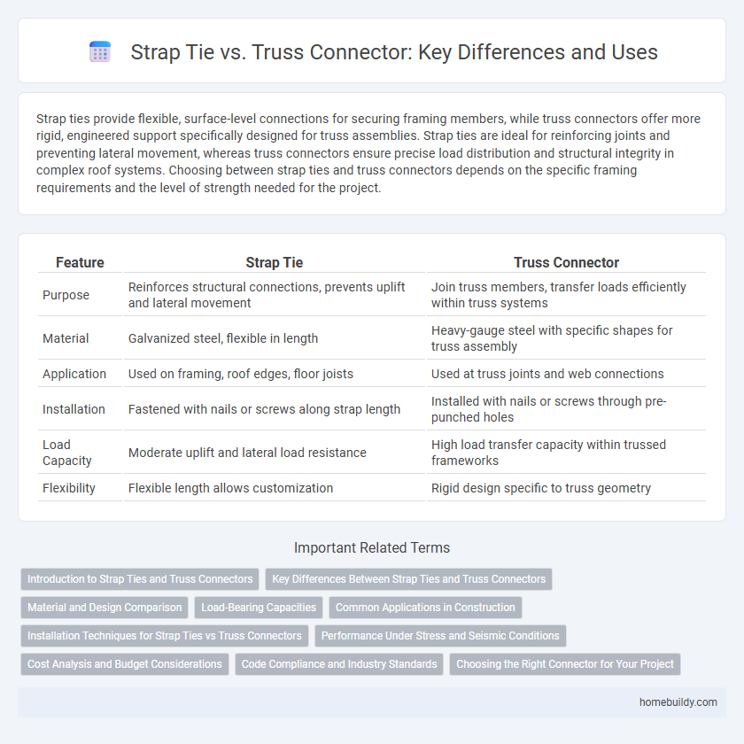 Strap Tie vs. Truss Connector: Key Differences and Uses