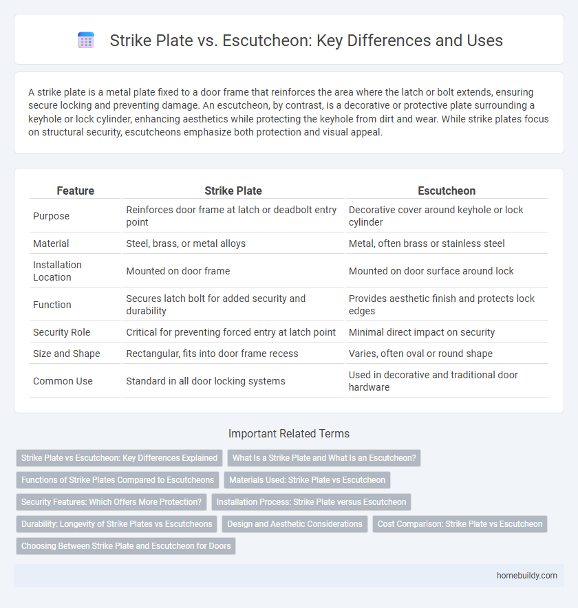 Strike Plate vs. Escutcheon: Key Differences and Uses