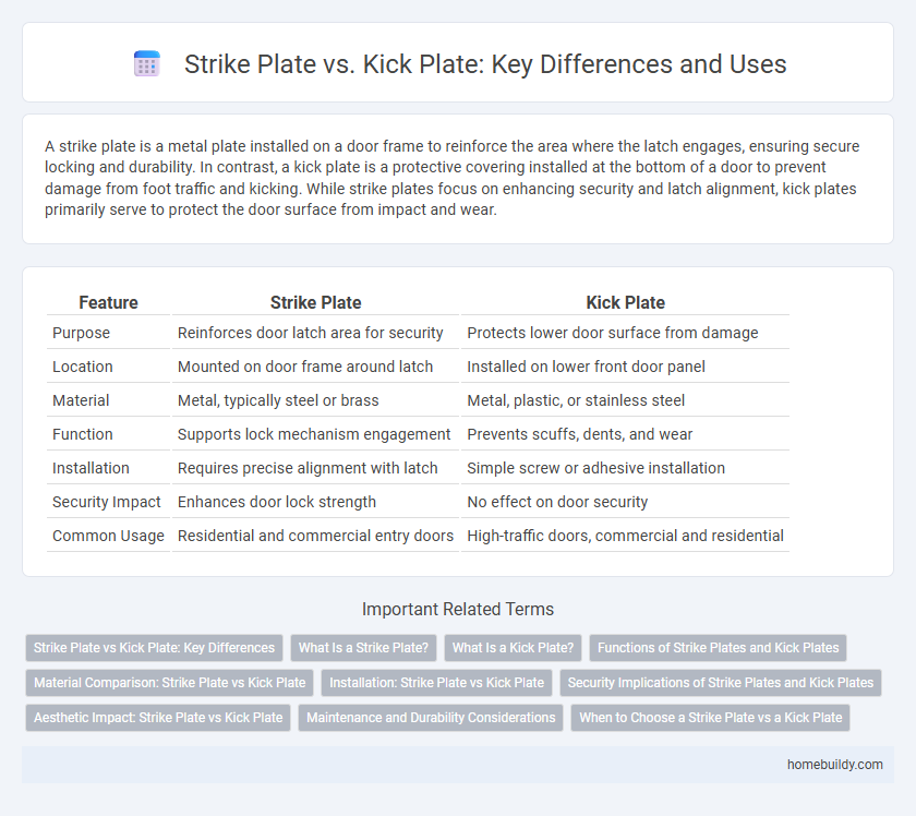Strike Plate vs. Kick Plate: Key Differences and Uses