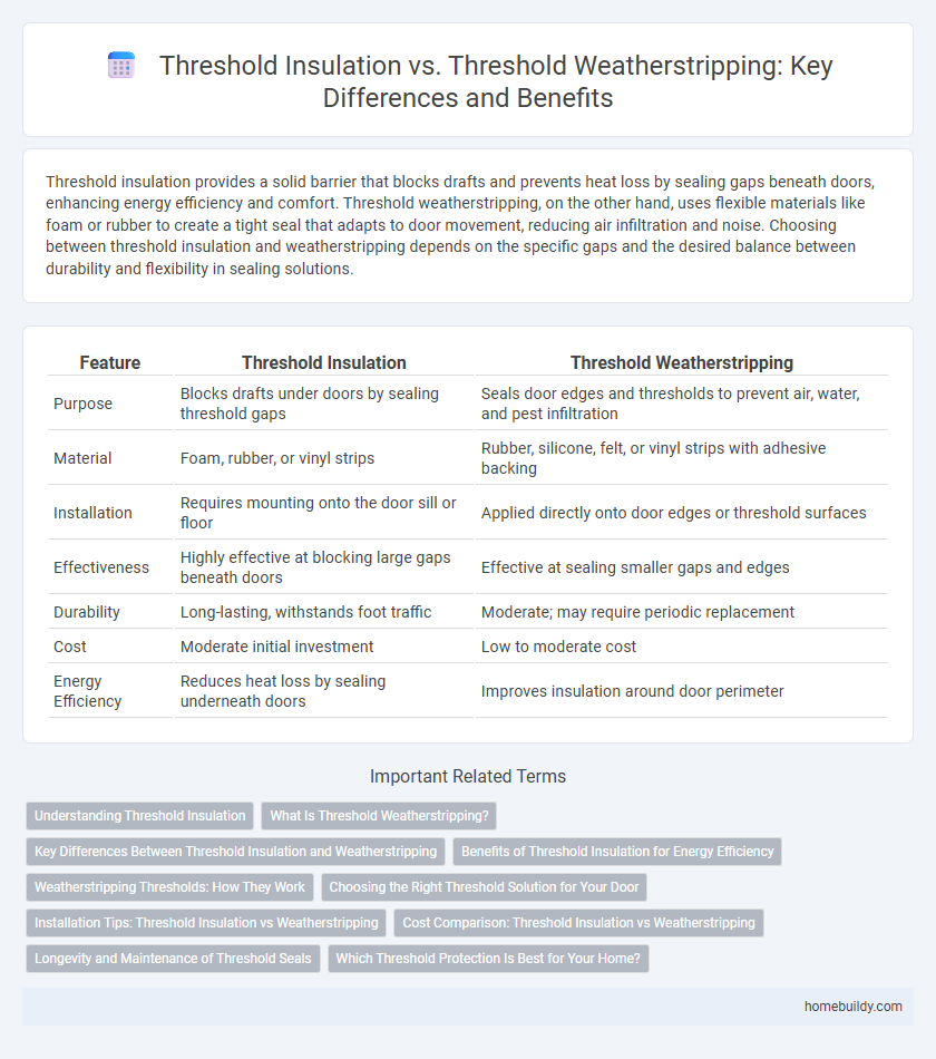 Threshold Insulation vs. Threshold Weatherstripping: Key Differences and Benefits