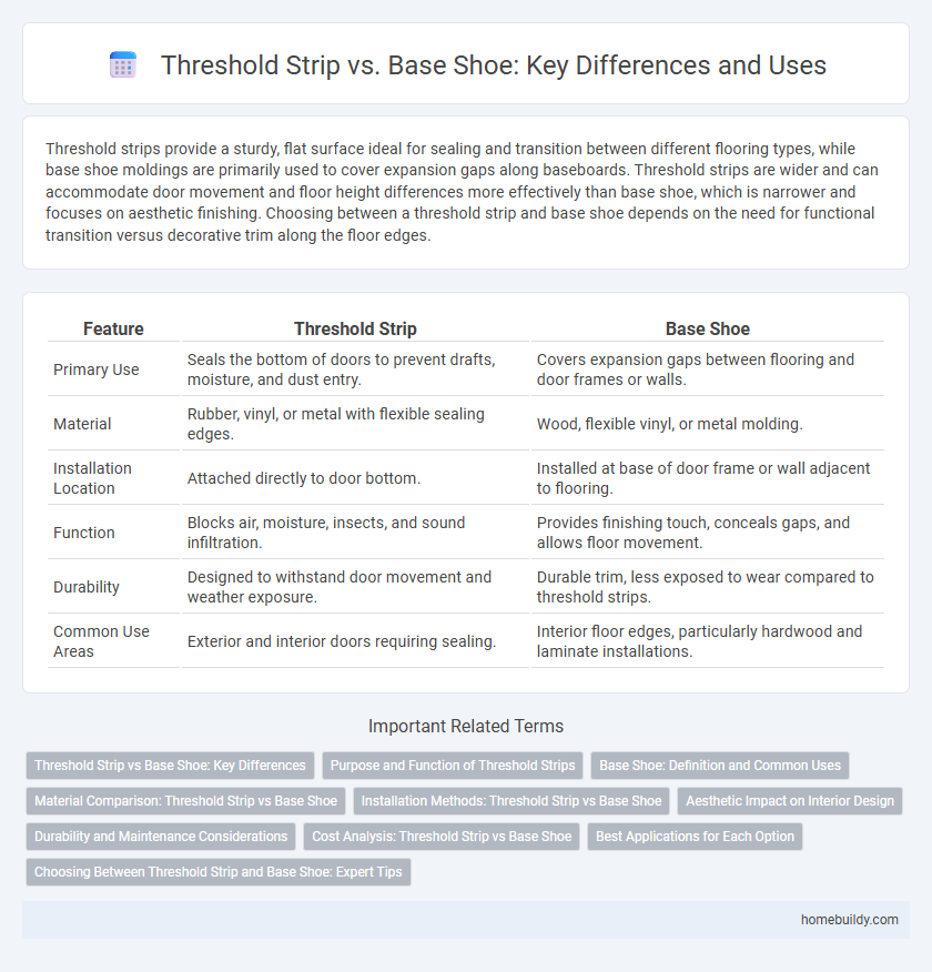 Threshold Strip vs. Base Shoe: Key Differences and Uses