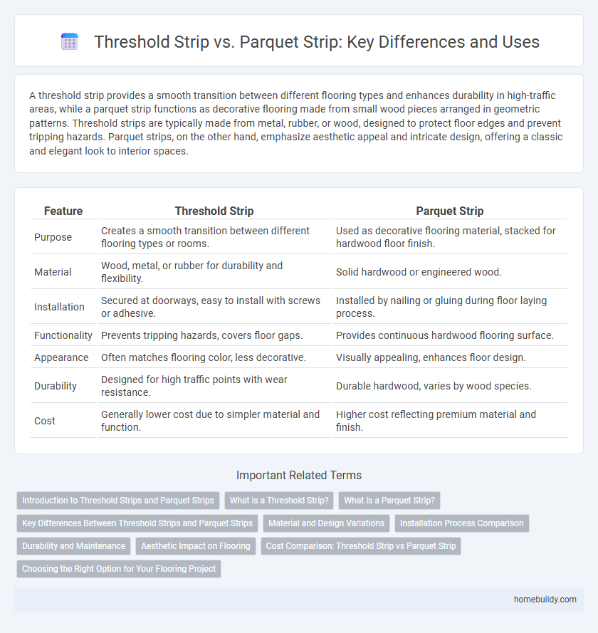Threshold Strip vs. Parquet Strip: Key Differences and Uses