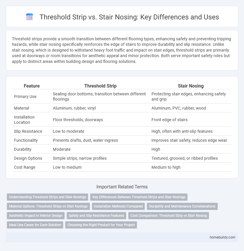 Threshold Strip vs. Stair Nosing: Key Differences and Uses