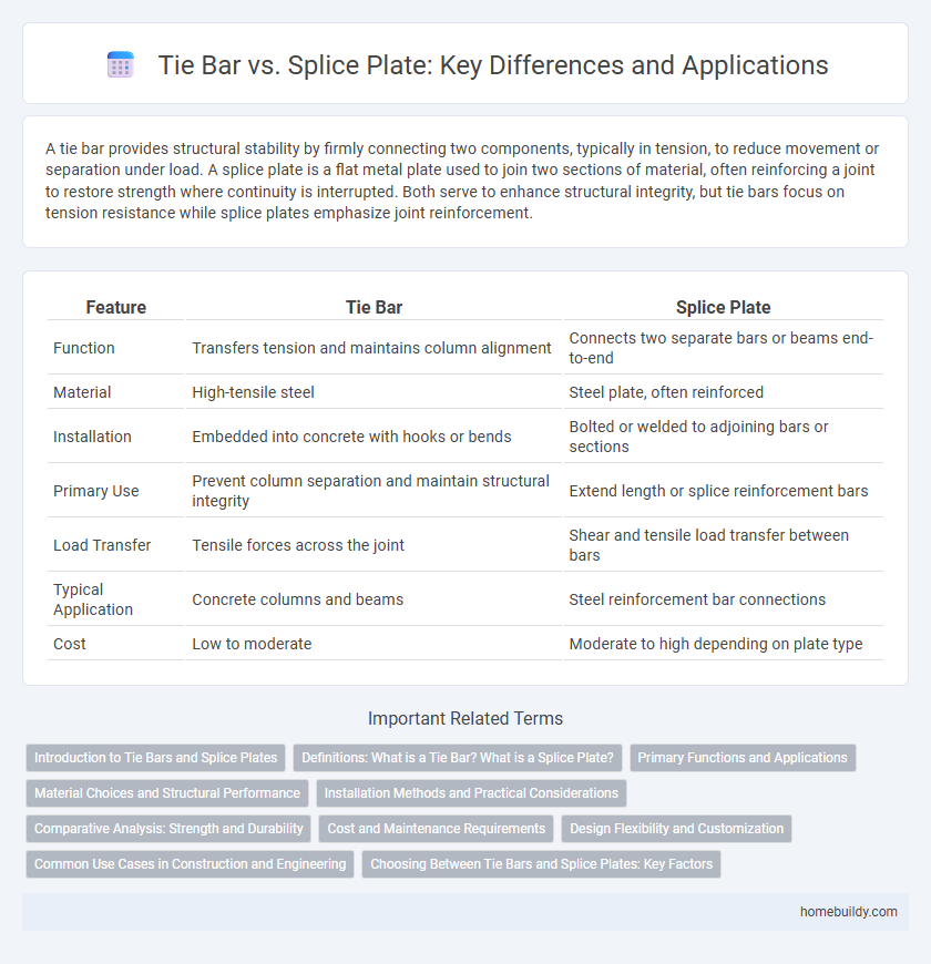 Tie Bar vs. Splice Plate: Key Differences and Applications