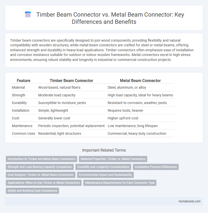 Timber Beam Connector vs. Metal Beam Connector: Key Differences and Benefits