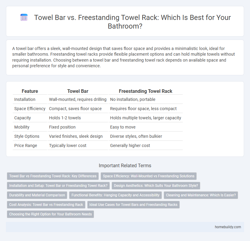 Towel Bar vs. Freestanding Towel Rack: Which Is Best for Your Bathroom?