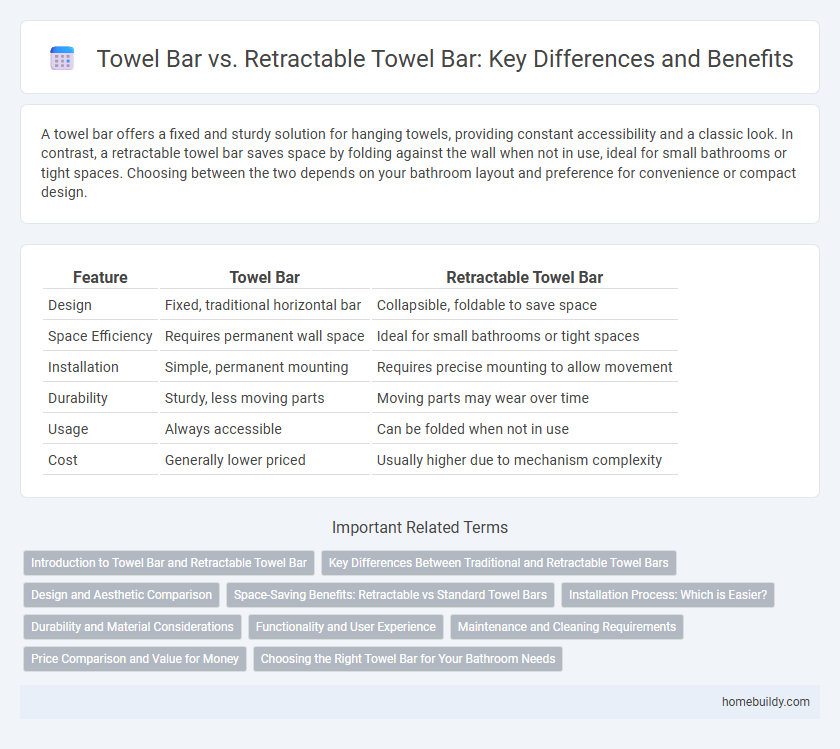 Towel Bar vs. Retractable Towel Bar: Key Differences and Benefits